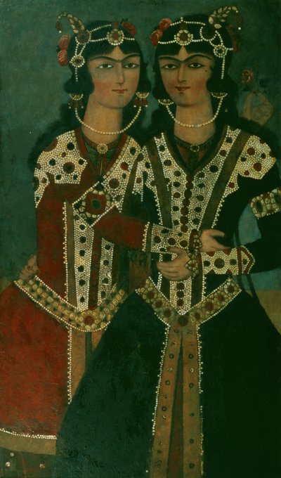 Retrato de gemelos de Iranian School